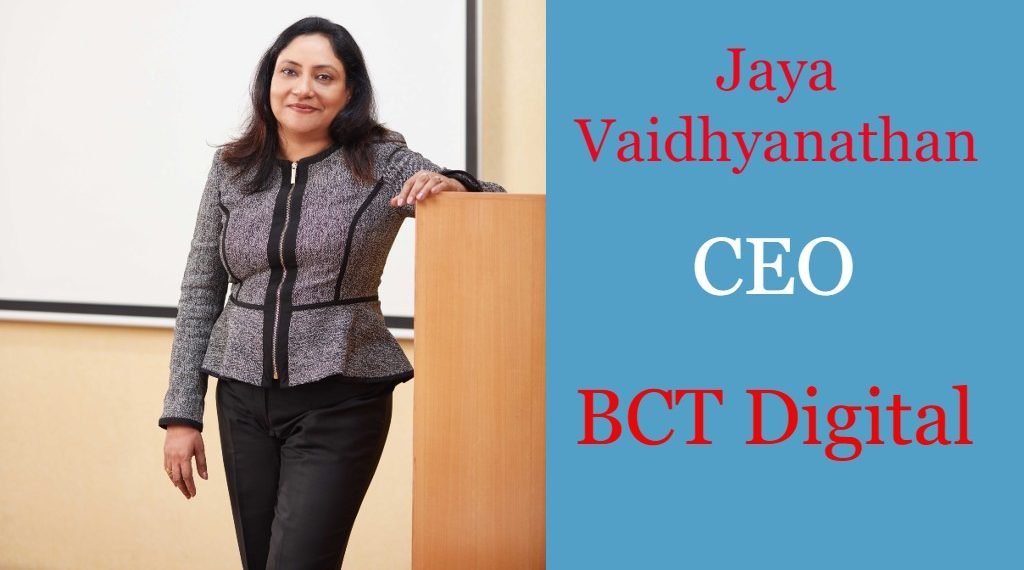 Jaya Vaidhyanathan | CEO | BCT Digital | FIs and Government need to proactively manage risks: Jaya Vaidhyanathan