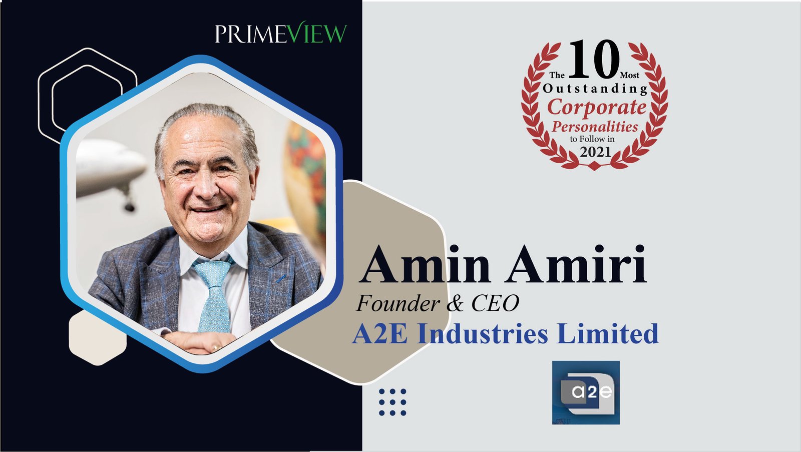 Amin Amiri | Founder & CEO | A2E Industries Limited