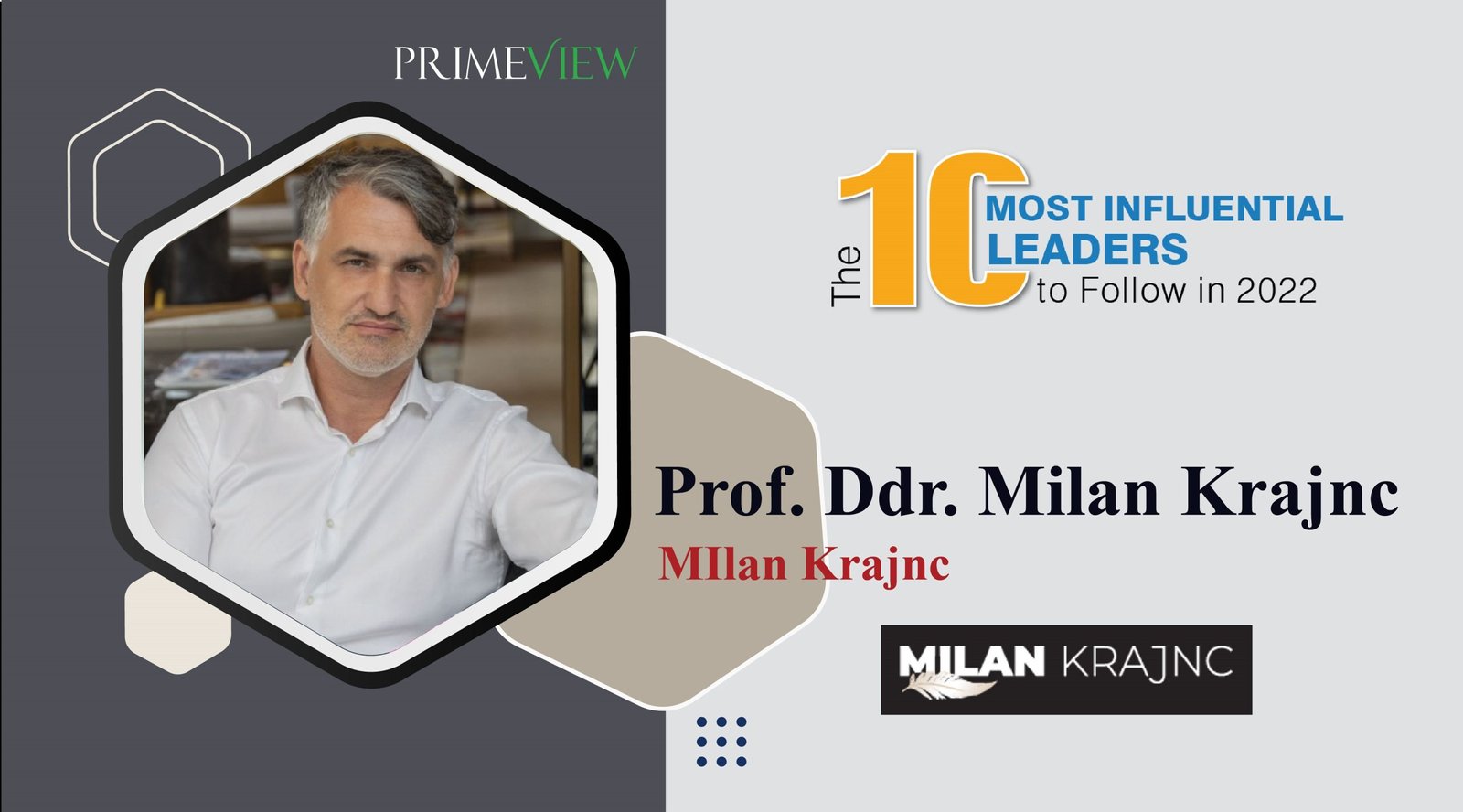 Prof. Dr. Milan Krajnc: Making a Planet a Better Place to Live