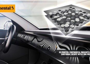 As Printed: Continental Presents Customizable Emotional Cockpit with E Ink Prism Display