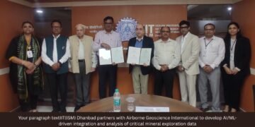 IIT(ISM) Dhanbad partners with Airborne Geoscience International to develop AI/ML-driven integration and analysis of critical mineral exploration data