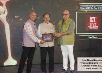 Live Times Honoured with “Fastest Emerging Hindi News Channel” Award at 12th BCS Ratna Award – 2026