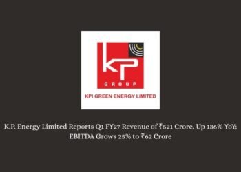 K.P. Energy Limited Reports Q1 FY27 Revenue of ₹521 Crore, Up 136% YoY; EBITDA Grows 25% to ₹62 Crore