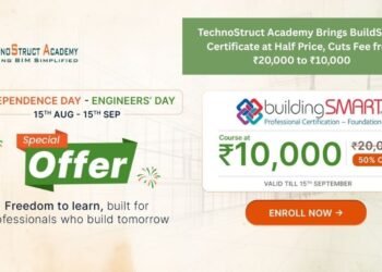 TechnoStruct Academy Brings BuildSmart Certificate at Half Price, Cuts Fee from ₹20,000 to ₹10,000