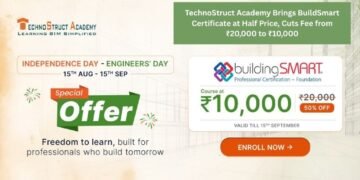 TechnoStruct Academy Brings BuildSmart Certificate at Half Price, Cuts Fee from ₹20,000 to ₹10,000